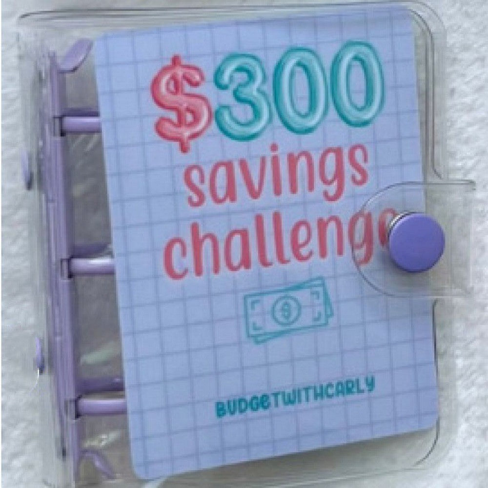 Mini Binder Savings Challenge Budget Envelopes Wallet Planners Book Style 2