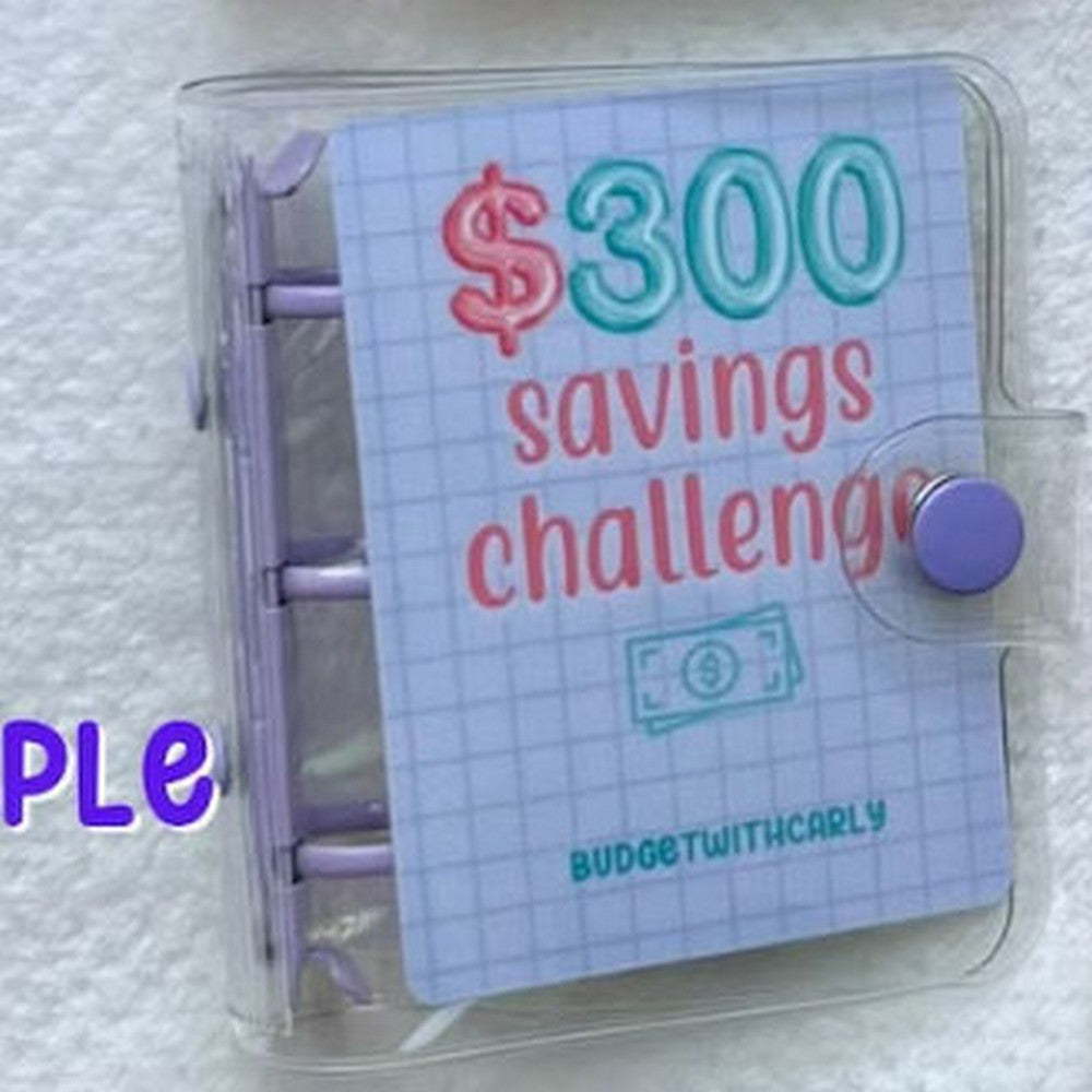Mini Binder Savings Challenge Budget Envelopes Wallet Planners Book Style 2