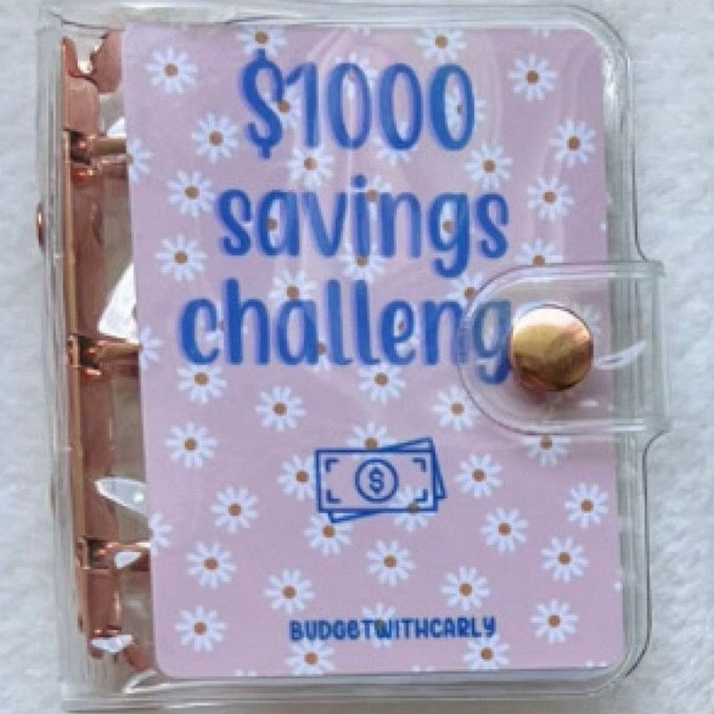 Mini Binder Savings Challenge Budget Envelopes Wallet Planners Book Style 4