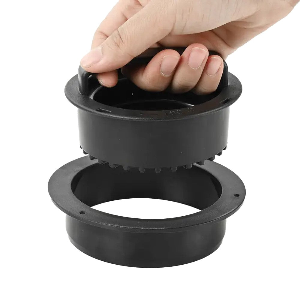 2 X 4-in-1 Burger Press Hamburger Patty Maker Mold Set with 100 Baking Paper