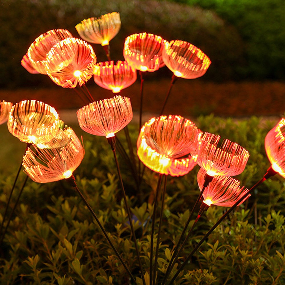 3pcs 7 Heads Jellyfish Lights Garden Solar Lights Solar Powered Swaying Lights