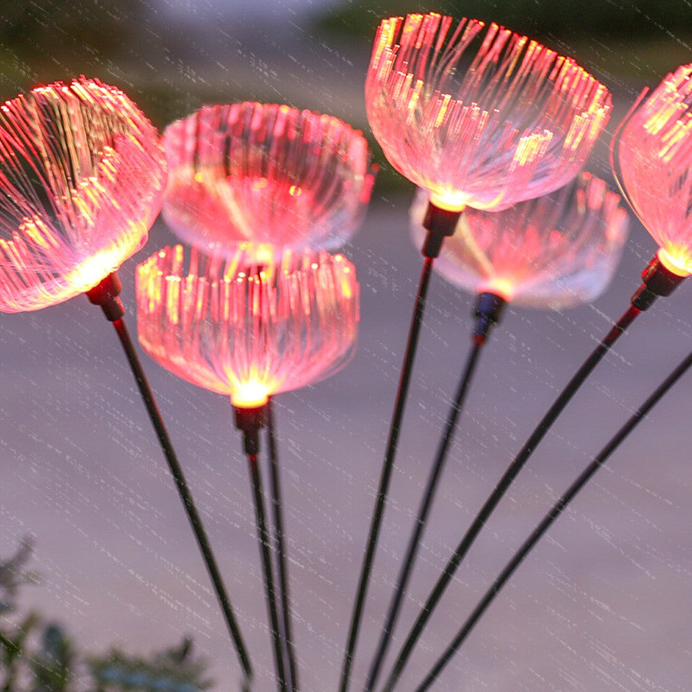 3pcs 7 Heads Jellyfish Lights Garden Solar Lights Solar Powered Swaying Lights