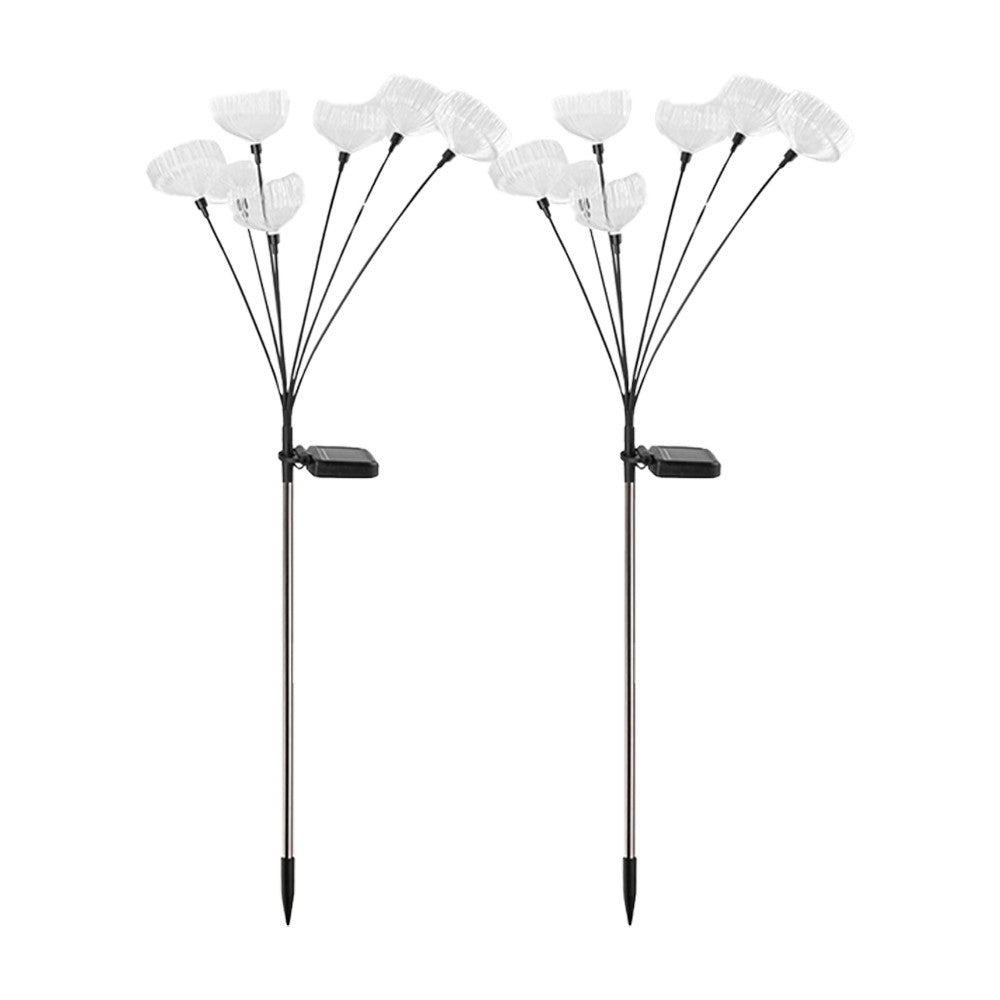 2pcs 7 Heads Jellyfish Lights Garden Solar Lights Solar Powered Swaying Lights