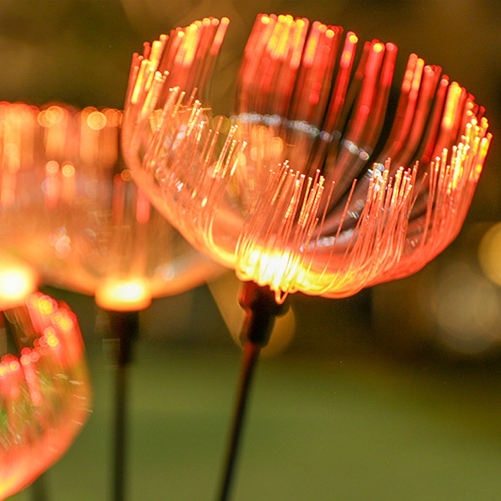 2pcs 7 Heads Jellyfish Lights Garden Solar Lights Solar Powered Swaying Lights