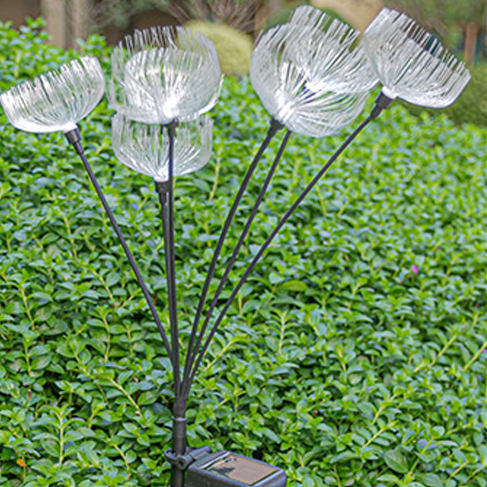 2pcs 7 Heads Jellyfish Lights Garden Solar Lights Solar Powered Swaying Lights