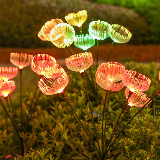 3pcs 7 Heads Jellyfish Lights Garden Solar Lights Solar Powered Swaying Lights
