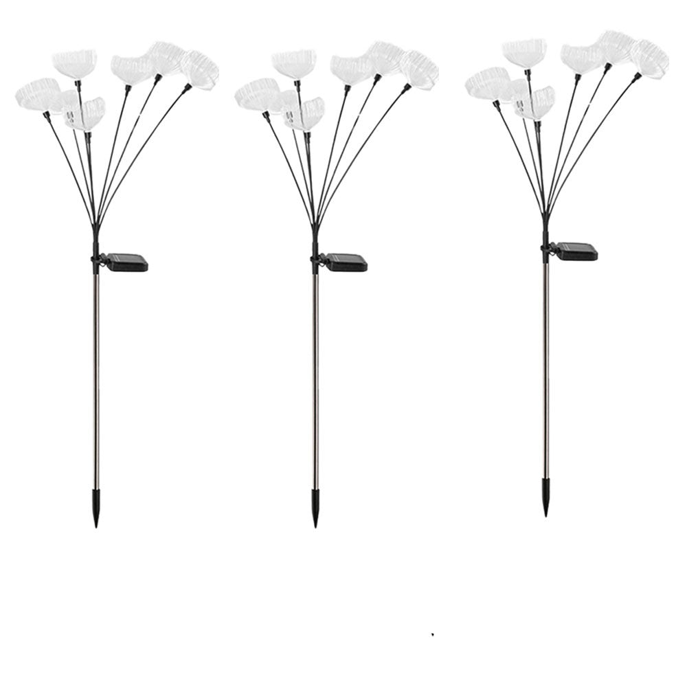 3pcs 7 Heads Jellyfish Lights Garden Solar Lights Solar Powered Swaying Lights
