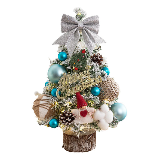 45cm Tabletop Mini Artificial Christmas Tree Ornaments Xmas Desktop Decor Blue