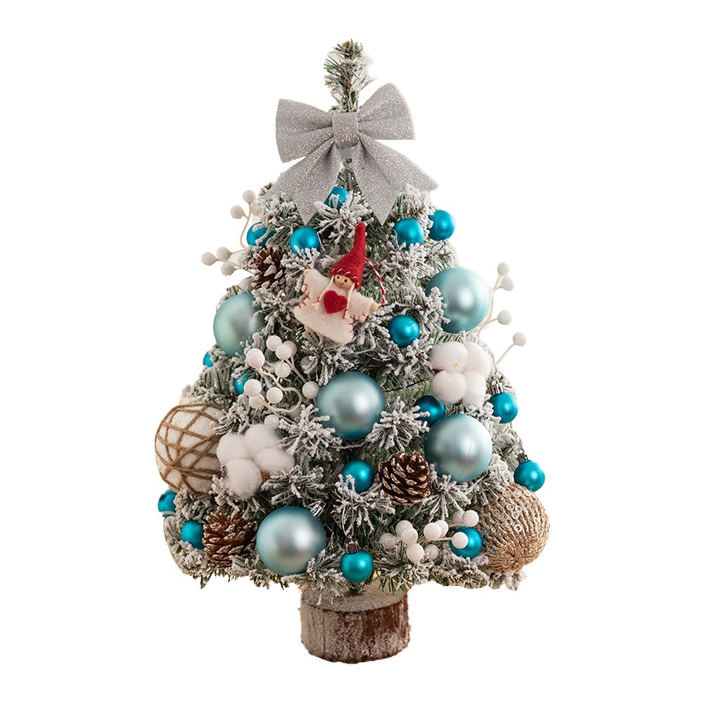 45cm Tabletop Mini Artificial Christmas Tree Ornaments Xmas Desktop Decor Blue