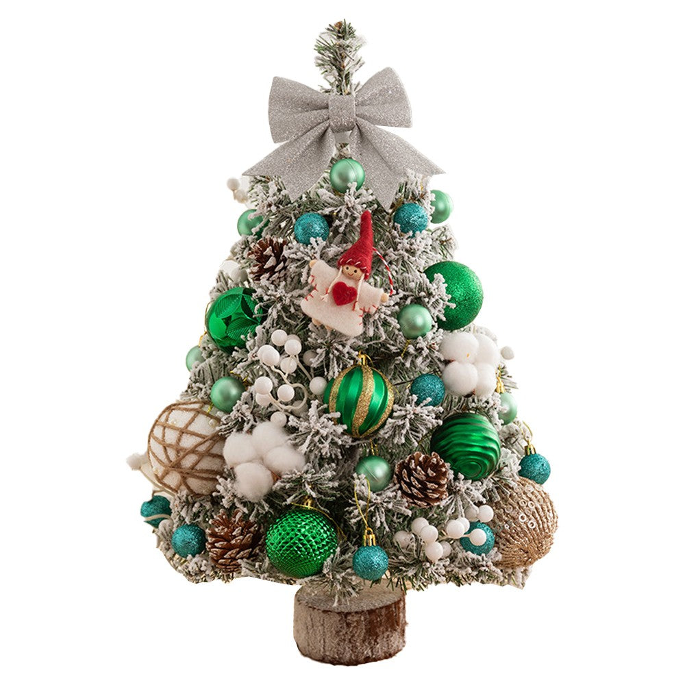 45cm Tabletop Mini Artificial Christmas Tree Ornaments Xmas Desktop Decor Green