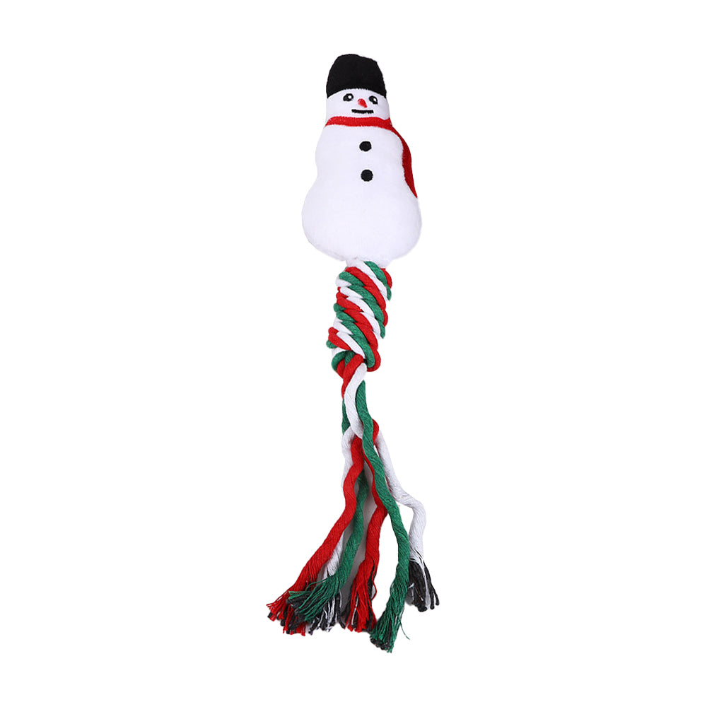 Christmas Pet Dog Chew Toys Braided Rope Pet Toys