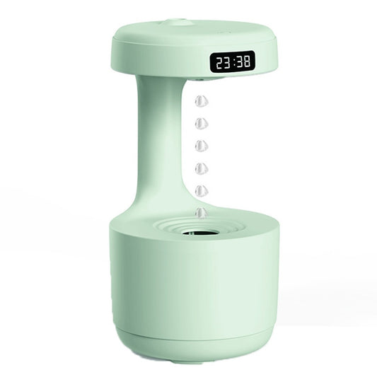 800ml USB Cool Mist Humidifier Anti-Gravity Water Droplets Air Humidifier with LED Light Green