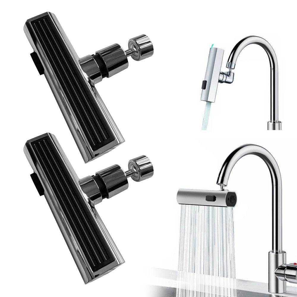2Pcs M22 Thread Waterfall Kitchen Faucet Extension Faucet Anti-Splash Device Water Flowing Sink Tap