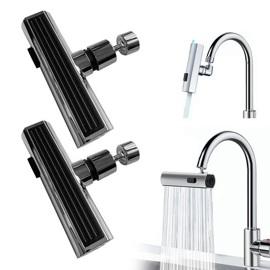 2Pcs M22 Thread Waterfall Kitchen Faucet Extension Faucet Anti-Splash Device Water Flowing Sink Tap
