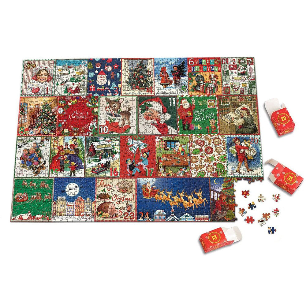 1Pc Christmas Advent Calendar Jigsaw Puzzles Xmas Countdown Calendar Puzzles