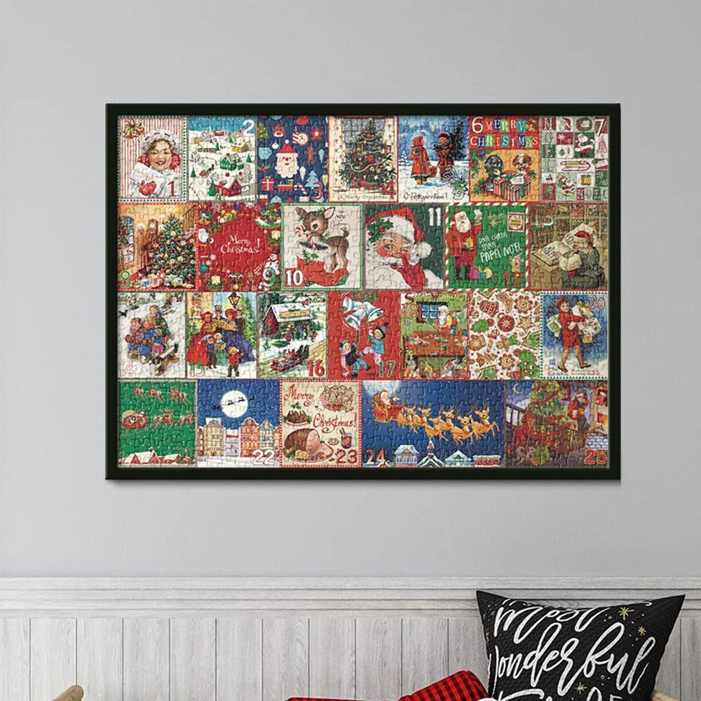 1Pc Christmas Advent Calendar Jigsaw Puzzles Xmas Countdown Calendar Puzzles
