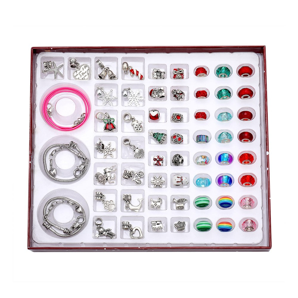 Style2 Christmas Charms Bracelet Set DIY Ornaments Toy for Girl