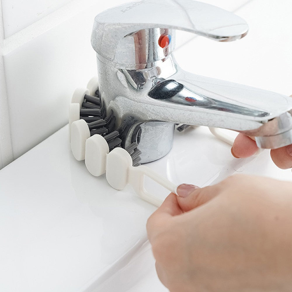 4Pcs Bendable Multifunctional Cleaning Brush Faucet Sink Stove Crevice Brush Household Cleaning Tool