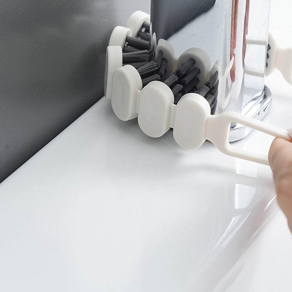 4Pcs Bendable Multifunctional Cleaning Brush Faucet Sink Stove Crevice Brush Household Cleaning Tool
