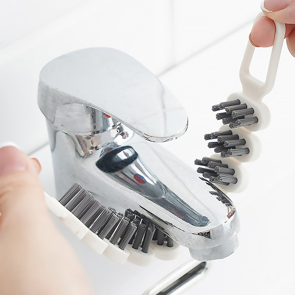 4Pcs Bendable Multifunctional Cleaning Brush Faucet Sink Stove Crevice Brush Household Cleaning Tool