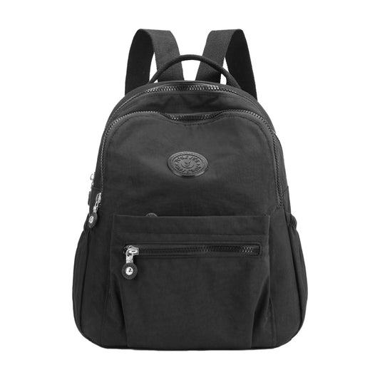 Womens Backpacks Oxford Cloth Shopping Backpack - Black