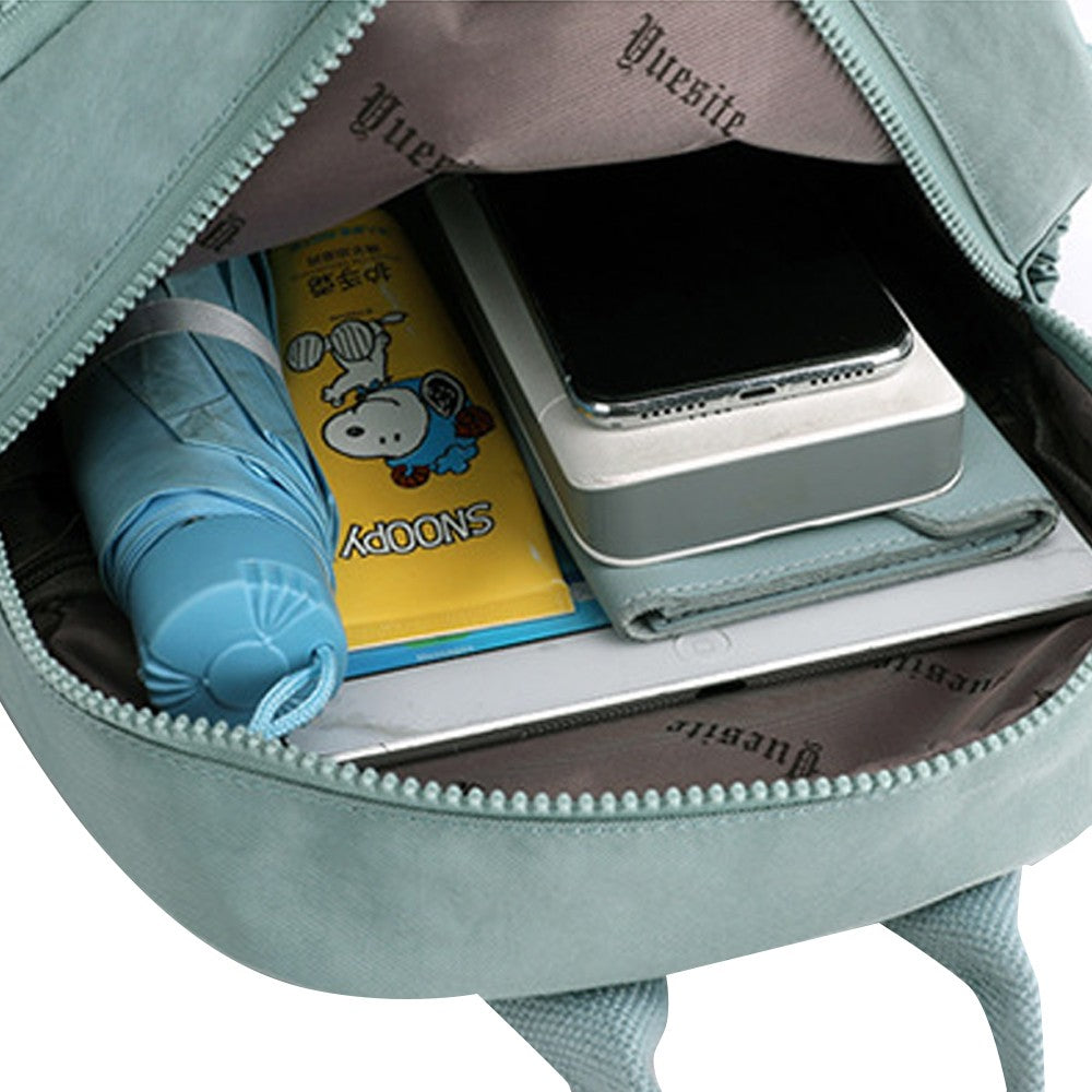 Womens Backpacks Oxford Cloth Shopping Backpack - Light Blue