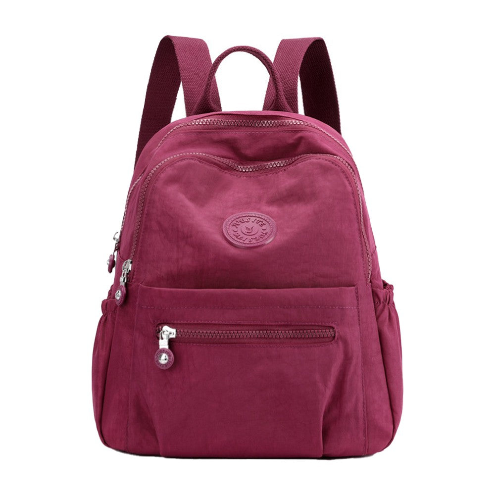 Womens Backpacks Oxford Cloth Shopping Backpack - Red