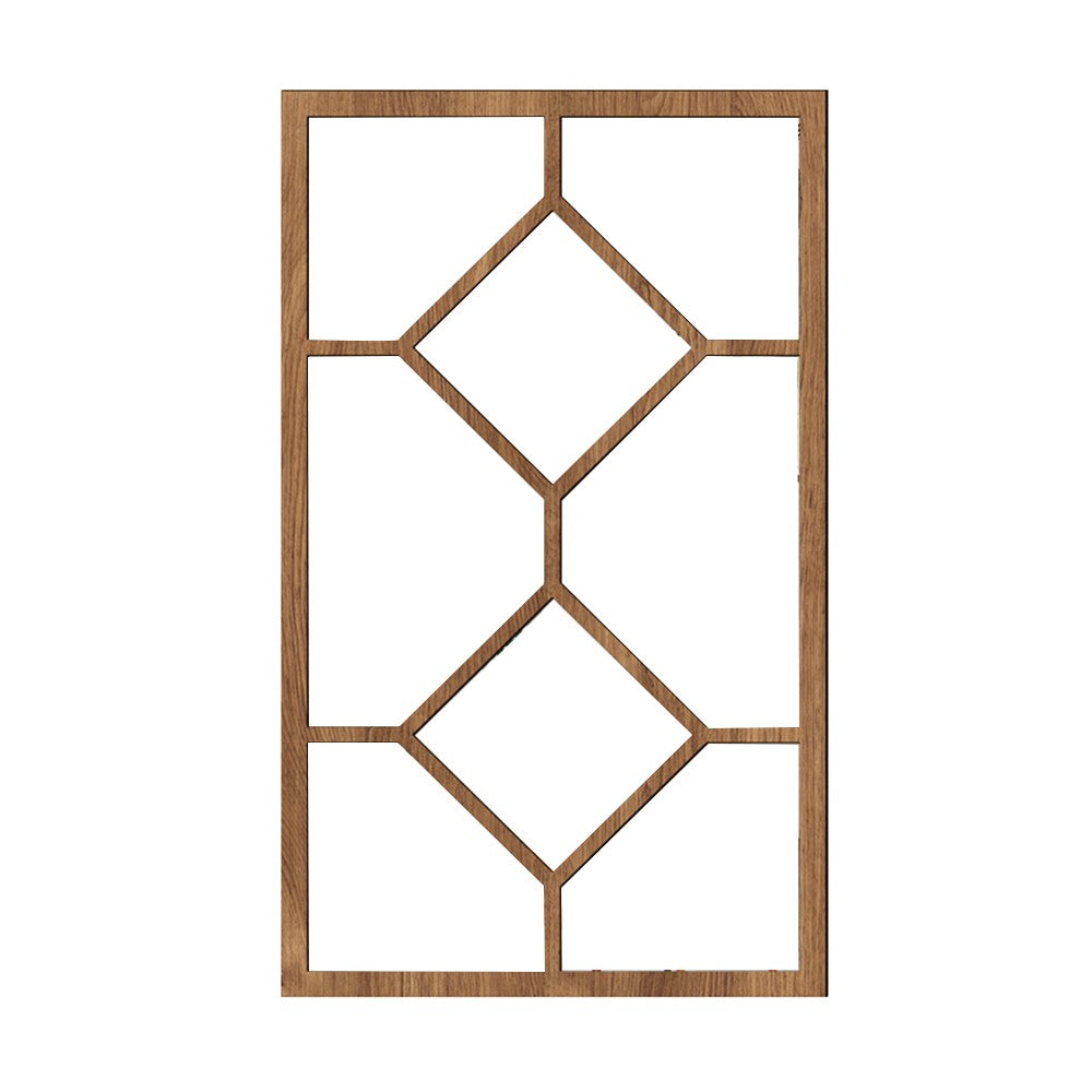 Self-adhesive Acrylic Wall Mirror Window Sticker Decals Removable Window Mirror Style 3 Brown