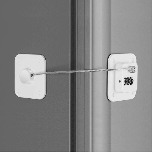 Combination Fridge Lock Cabinet Locks Child Safety Lock for Door Window White