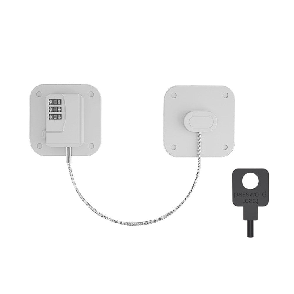 Combination Fridge Lock Cabinet Locks Child Safety Lock for Door Window White