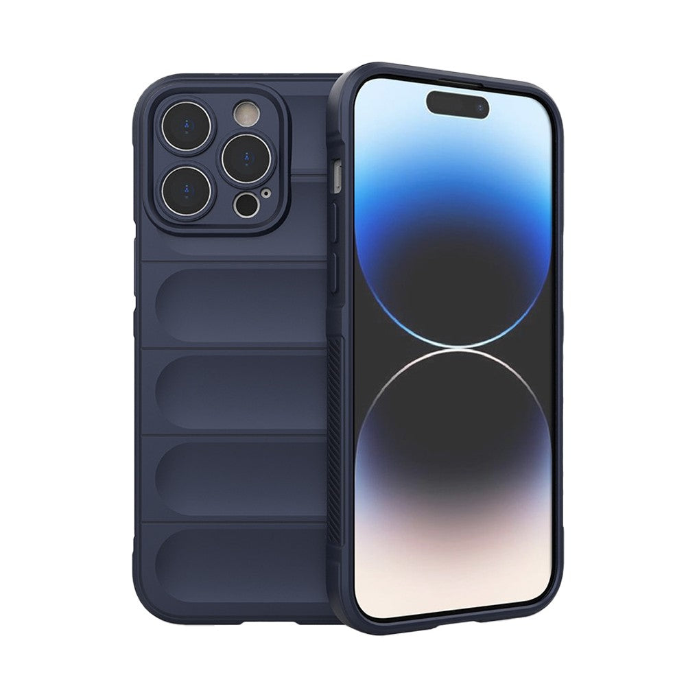 For iPhone 14 Pro Max Phone Case Anti-Scratch Shockproof Phone Protective Cover Dark Blue