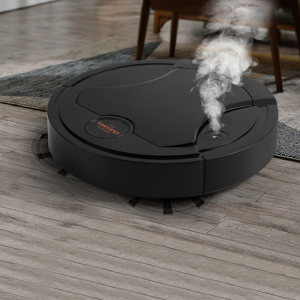K250A Automatic Smart Sweeping Robot Vacuum Cleaner USB Rechargeable Floor Cleaner with Spray Black