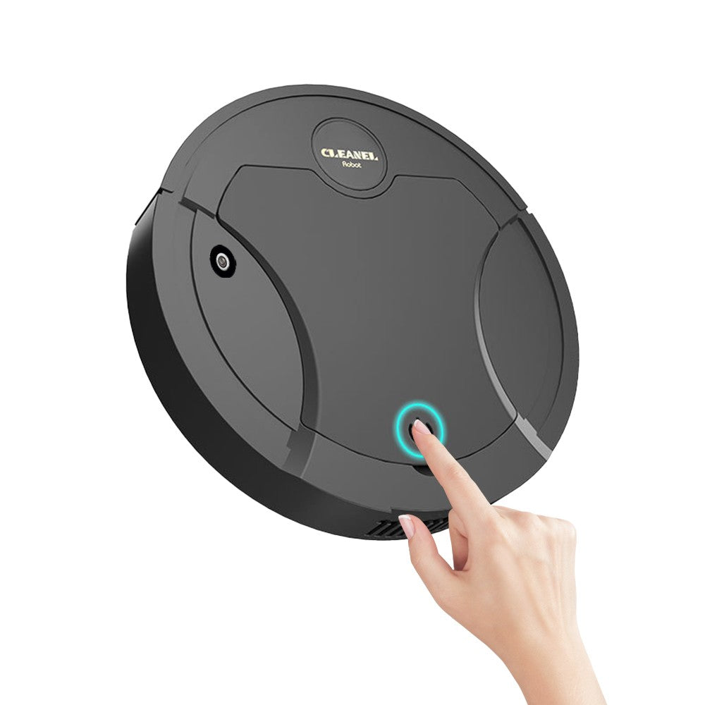 K250A Automatic Smart Sweeping Robot Vacuum Cleaner USB Rechargeable Floor Cleaner with Spray Black