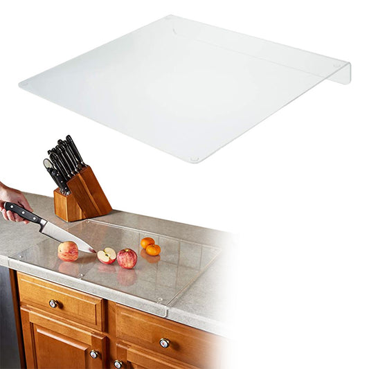 45x35cm Clear Acrylic Cutting Board Non-Slip Chopping Board Countertop Protector with Lip Edge
