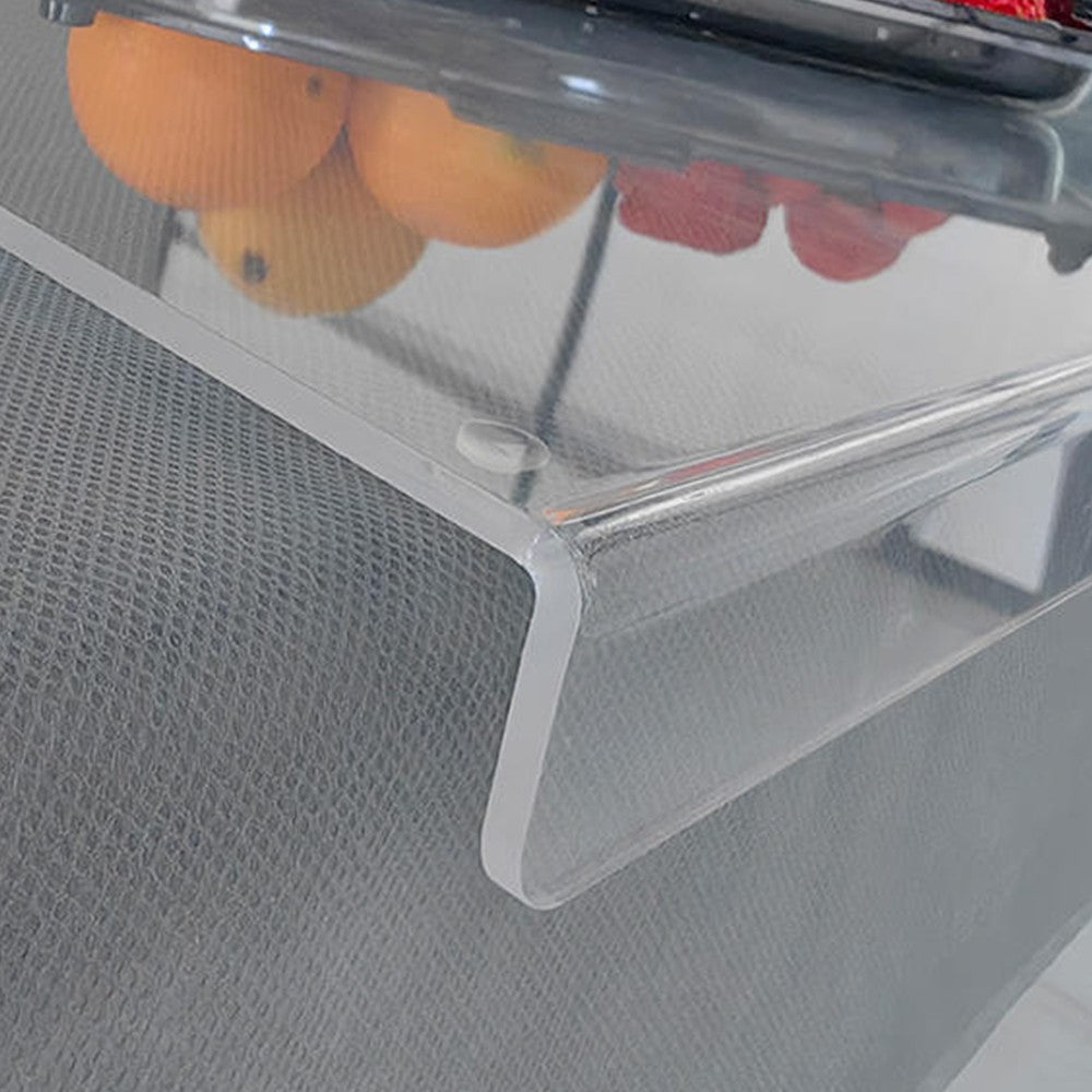 60x45cm Clear Acrylic Cutting Board Non-Slip Chopping Board Countertop Protector with Lip Edge