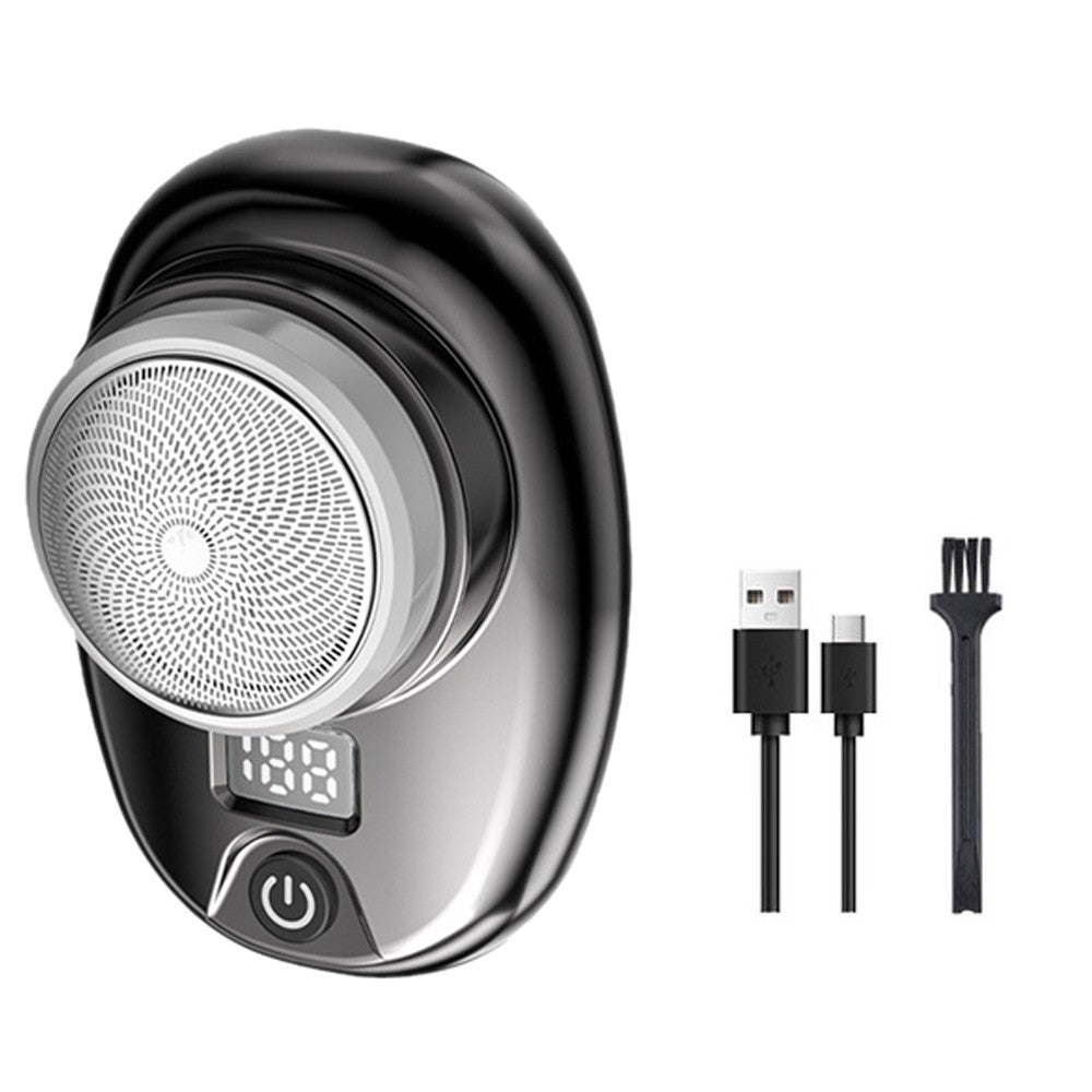 Mini Electric Shaver Rechargeable Shaver Portable Electric Razor Shaver Black