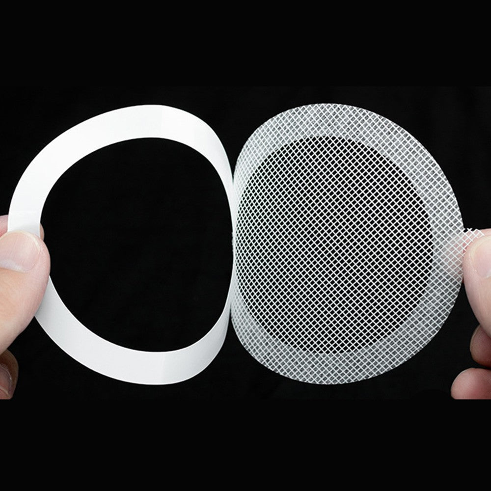 10Pcs Round Disposable Drain Hair Catcher Self-adhesive Mesh Stickers for Shower Drain Cover