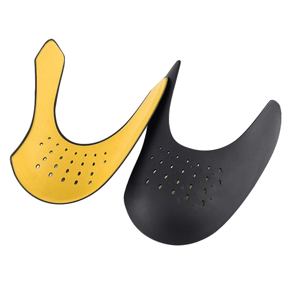 Pair of Shoe Anti Crease Protector Anti-Wrinkle Shoe Shield Sneaker Shoe Guards Yellow S