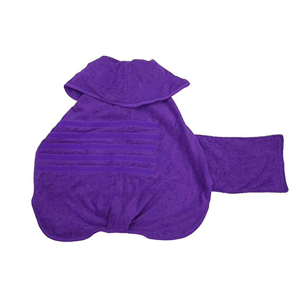 Dog Drying Coat Microfibre Pet Bathrobe Pet Cat Fast Drying Towel Purple XL