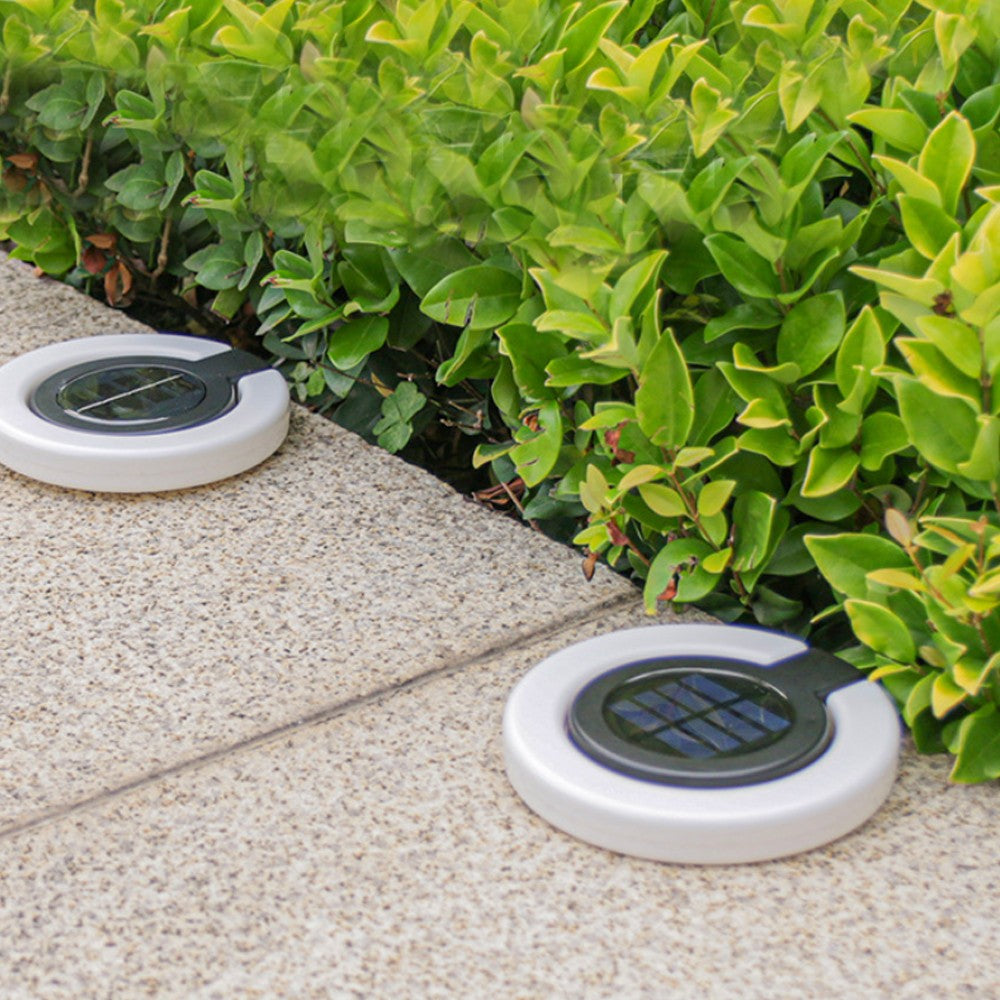 4Pcs 17LEDs Solar Power Ground Lights Outdoor Buried Garden Lawn Path Lamps White Light