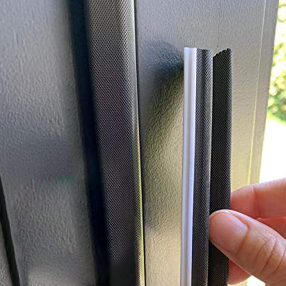 6M V Shaped Door Weather Stripping Door Window Soundproof Foam Seal Strip Black