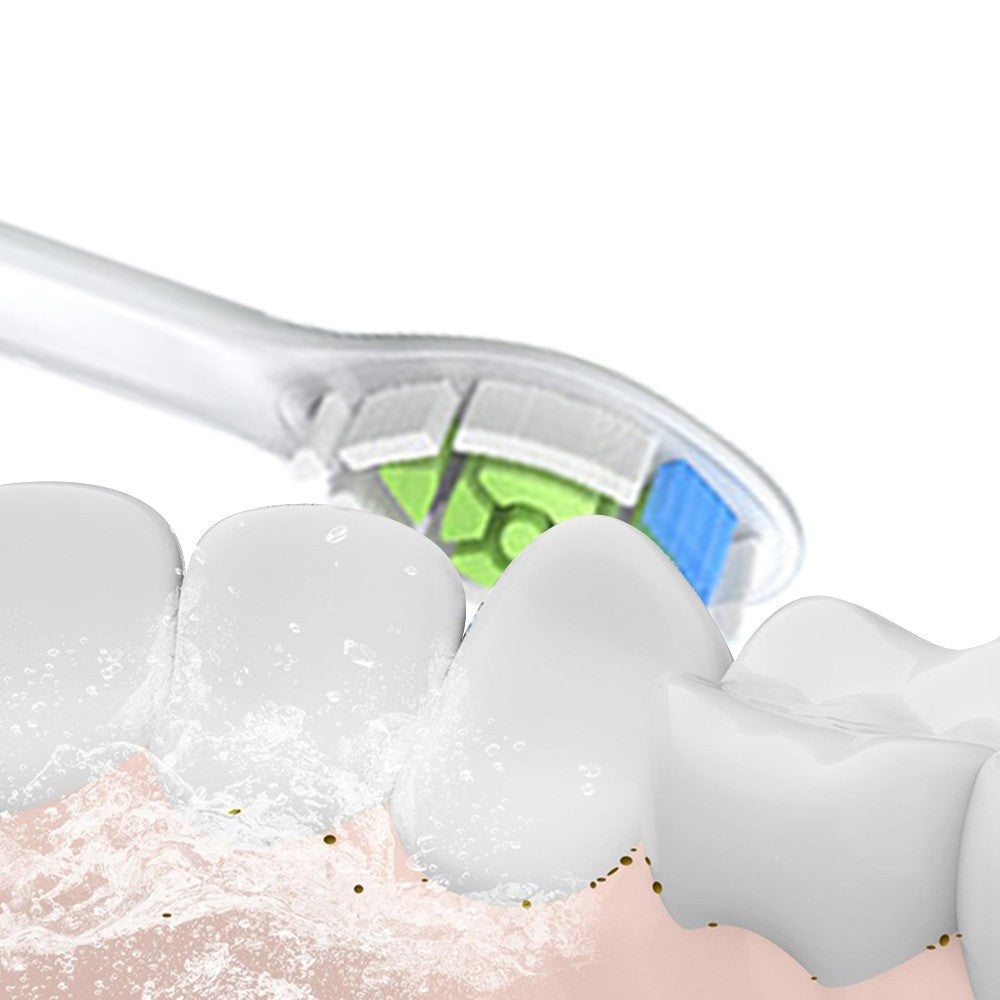 4Pcs Non-brand Electric Toothbrush Replacement Heads Compatible with Philips White