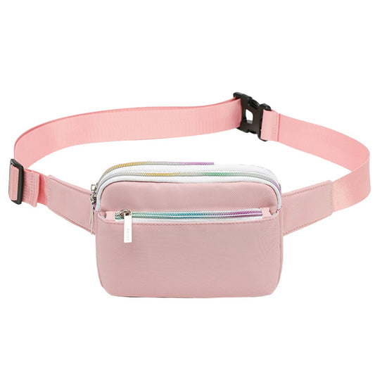 Pink Fanny Pack Fashion Waist Bag Chest Bag Crossbody Belt Bag Bum Bags