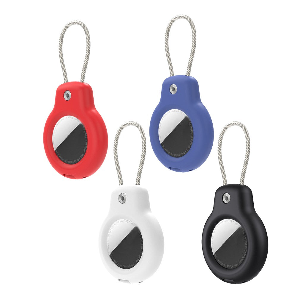 4Pcs for Airtag Protective Case Shockproof Case Holder with Lanyard
