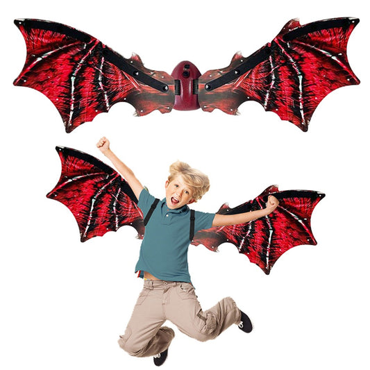 Red Electric Dinosaur Wing Light Up Cosplay Wing Costume Dress Up for Boys
