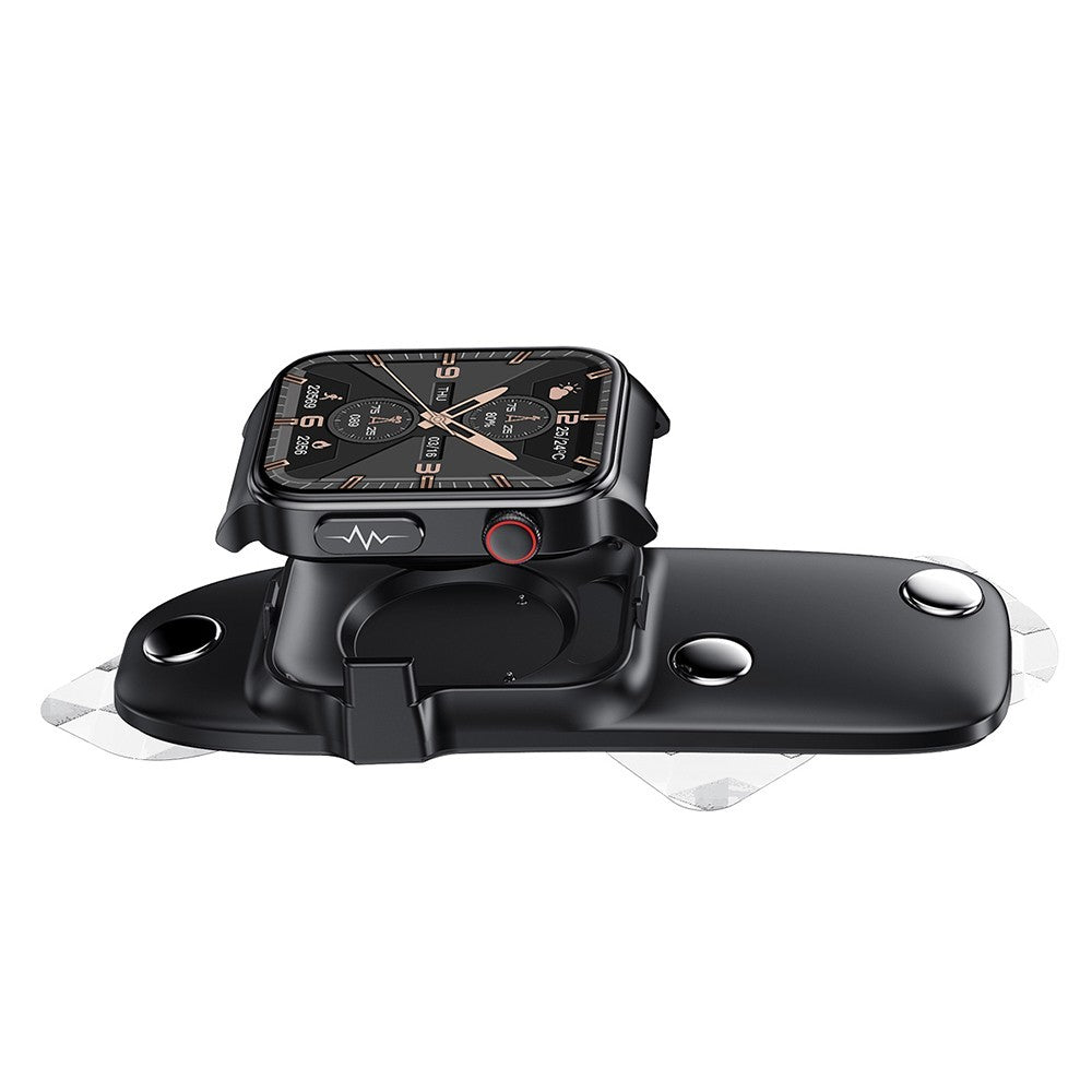 Bluetooth Smart Watch Sport Watch Blood Glucose ECG Monitoring Watch Dark Blue