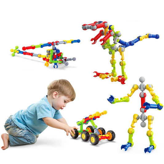 62-Piece Skeleton Building Blocks Set for Kids STEM Educational Toy Constructions Toy