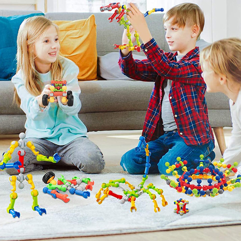 62-Piece Skeleton Building Blocks Set for Kids STEM Educational Toy Constructions Toy
