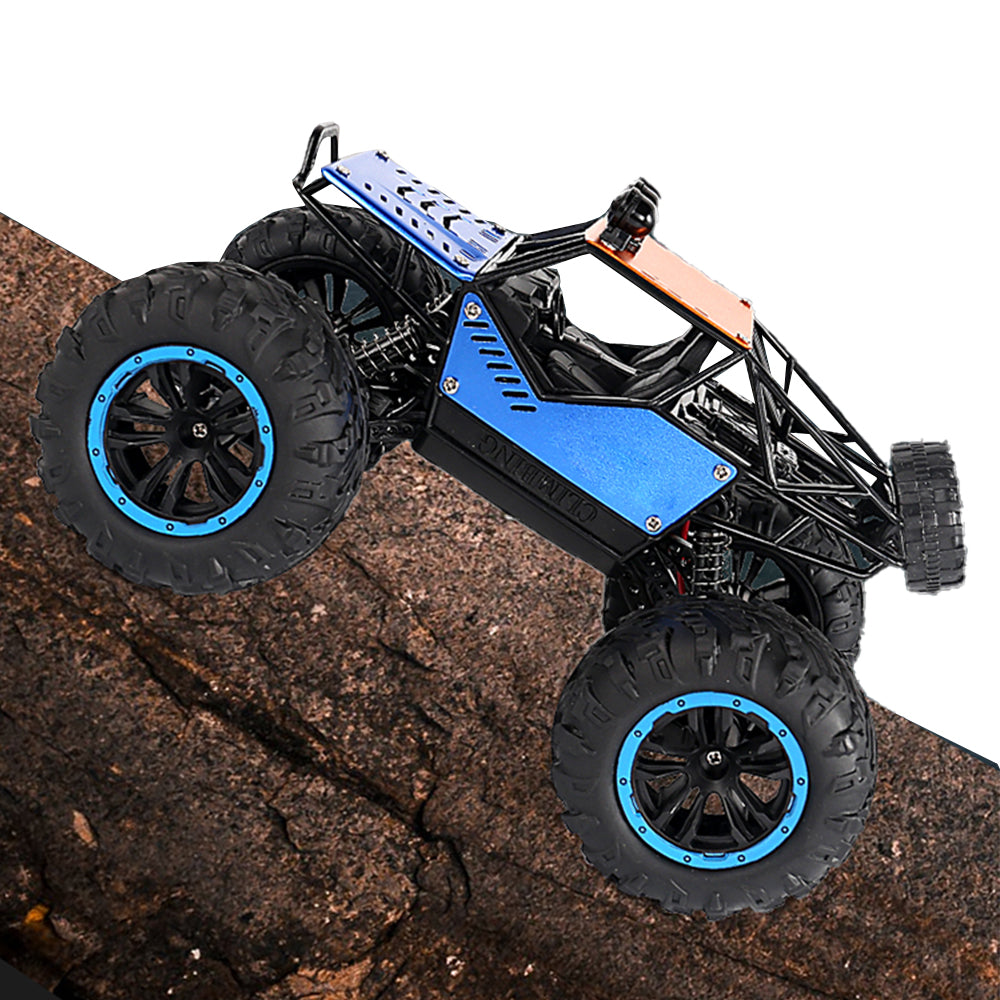 1:18 Scale RC Car 4-channel Rock Mountain Climbing Off-Road Vehicle Blue
