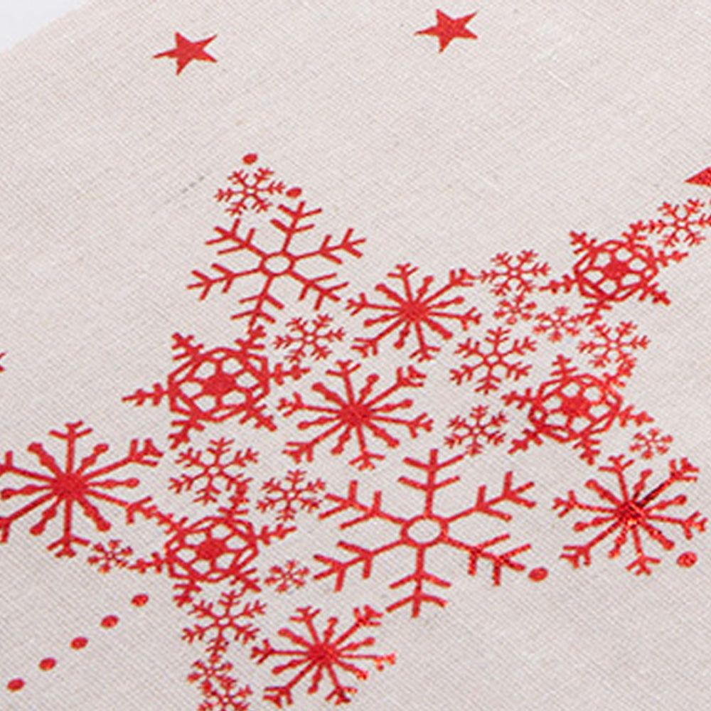 Christmas Table Runner Xmas Decor Cloth Cover Star